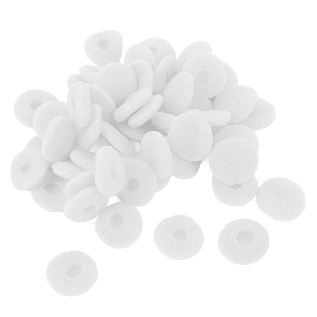 50 STÜCKE Schaumstoff Ohrhörer Abdeckung 15mm Schwamm Ohrhörer Ersatz Ohrpolster Spitzen Schutz für MP3 MP4 Tablets Kopfhörer Weiß