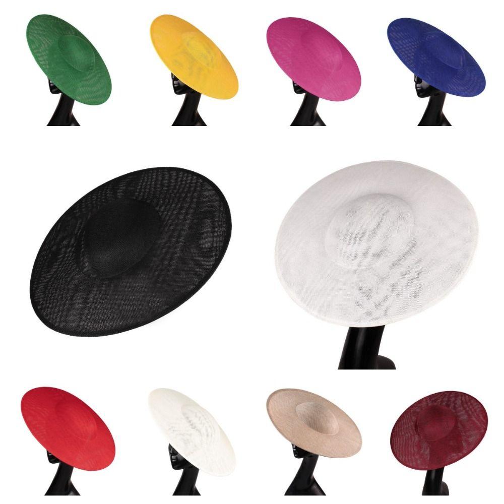 Jednokolorowa Siatkowa Kapelusz Szerokie Rondo Maskaradowy Cylinder Moda Vintage Fasynator Kapelusz Dziewczynka