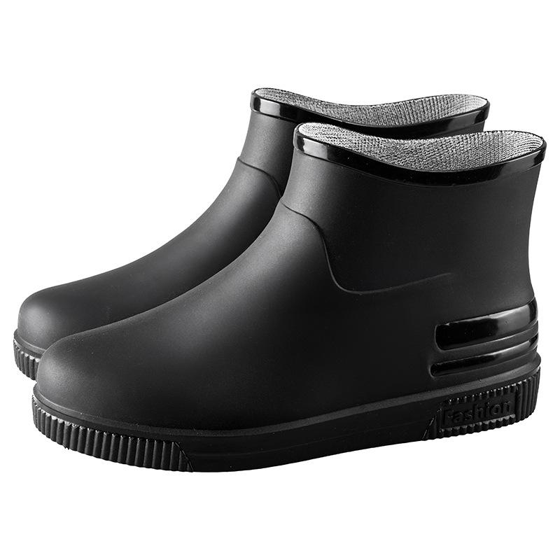 Simple and Fashionable Short Women's Rain Boots Non-slip Rain Shoes Waterproof Boots Women's Water Shoes Rubber Shoes