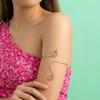 Simple Wrapped Crushed Stone Arm Cuff Spiral Thread Open Arm Cuff Personality Hip Hop Serpentine Accessory
