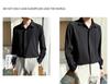 2022 Spring Men's Fashion Casual Long Sleeve Solid Color Shirt - Light Mature Style