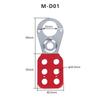 Red Industrial Safety Lockout Hasps Six Hole Steel Lock Steel Hook with Plastic Coated Body Hardware