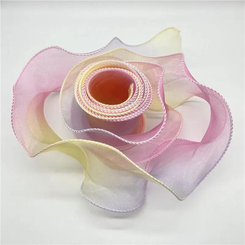 Ins Streamers Decoration Ribbons Wedding Party Gifts Wrapping String DIY Handmade Bow Festival Supplies Bouquets Overwrap Strap