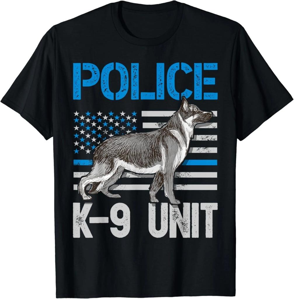 Polizei K-9 Einheit T-Shirt Dünne Blaue Linie Beamter Hund Kostüm Geschenk Unisex T-Shirt
