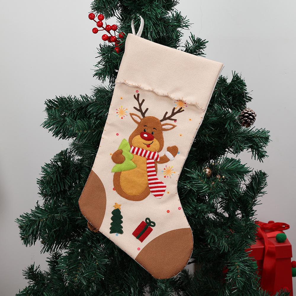 New Christmas tree decoration gift bag gift socks Christmas candy Christmas stockings Christmas home window decoration