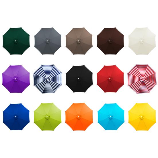 Yousheng 9Ft Umbrella Replacement Canopy Sun Shade Umbrella Canopy Patio Outdoor Umbrella Top with 8 Ribs for Market Umbrella Frame