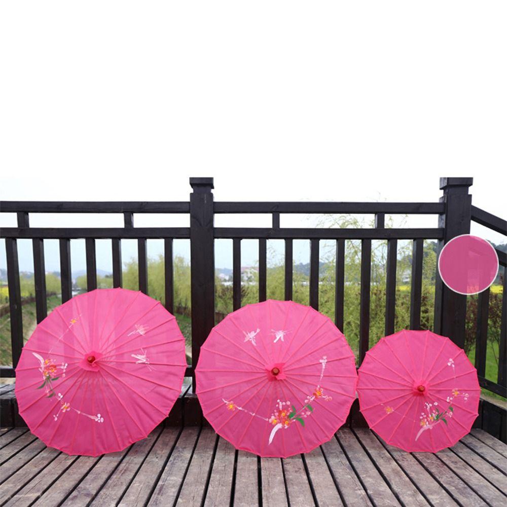 Vintage Oil Paper Umbrella Chinese Traditional Paper Parasol  Classical Dance