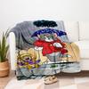 Tom and Jerry Rainy Day Adventure Poster PrintBlanket Flannel Throw Blanket for Sofa, Bed, Travel, Camping, Office