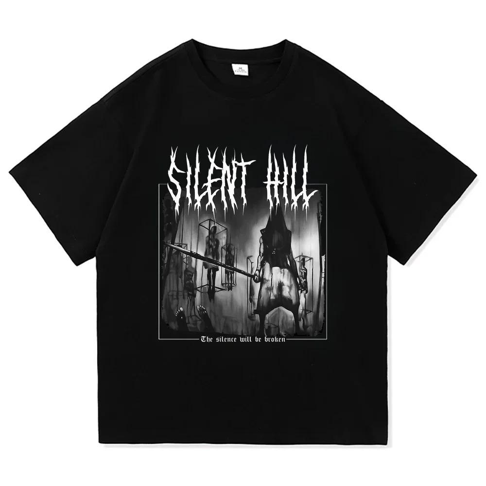 

Silent Hill 3 Men Women T Shirt Horror Game Fun Tee Shirt Short Sleeve O-Neck TShirt Cotton Vintage Casual Large Size Tshirt tee L