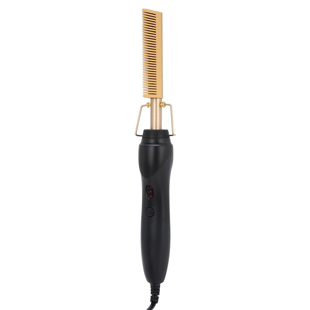 Multi Functional Electric Heating Hair Straightener Comb Hair Curler Curling Iron