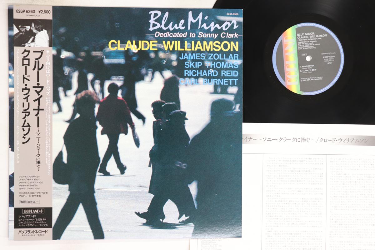 

LP Record CLAUDE WILLIAMSON - Blue Minor K26P6360 BOPLAND 1985 Japan Obi Jazz Used