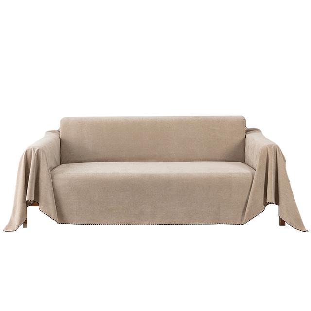 

Водонепроницаемое полотенце для дивана для защиты гостиной, нескользящее однотонное покрытие для дивана, четырехсезонное универсальное полное покрытие, подушка для дивана 180x230cm хаки