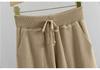 Korean Petite V-Neck Off-Shoulder Knit Two-Piece Set for Women - Autumn/Winter