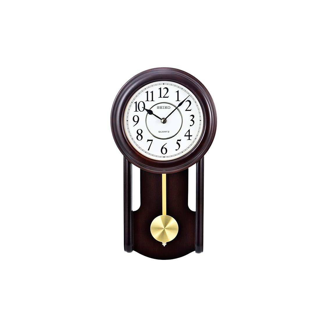 SEIKO Quartz Movement Wood Wall Clock Unisex White QXC105B QXC105B QXC105B Diameter 19 .6CM