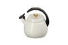 LE CREUSET Crochet Gold Compatible Japanese Kettle, 2.1L, Cream, Knob, Gas/Induction [Official Product]
