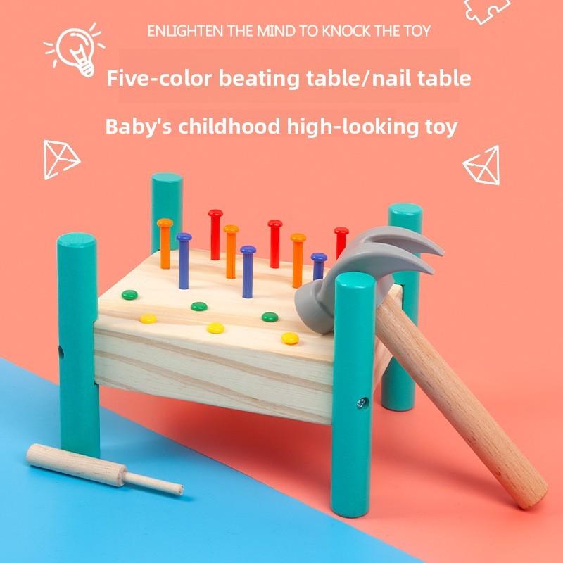 Electric Wooden Non Push And Hit Table For Toddler Brain Development Gift Fun