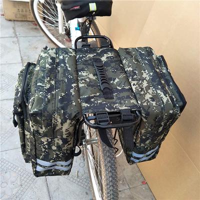 Velosipēda aizmugures sēdekļa soma Velosipēdu bagāžnieks Divkāršā bagāžas nodalījuma soma pārtikas preču uzglabāšanas somu komplekts