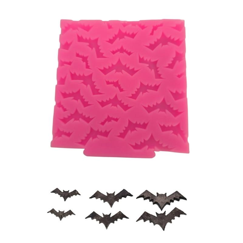 Halloween Wing Bat Cake Silicone Mold Bat Shape Cupcake Chocolate Mold Halloween Party Fondant Mold Baking Tool Women