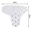 Baby Blanket Hat Set Cartoon Printed Cotton Newborn Swaddle Adjustable Infant Blankets Wraps Applicable All Seasons 0-6 Months