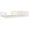 Bed Frame Without Mattress White 80x160 Cm Solid Pine Wood