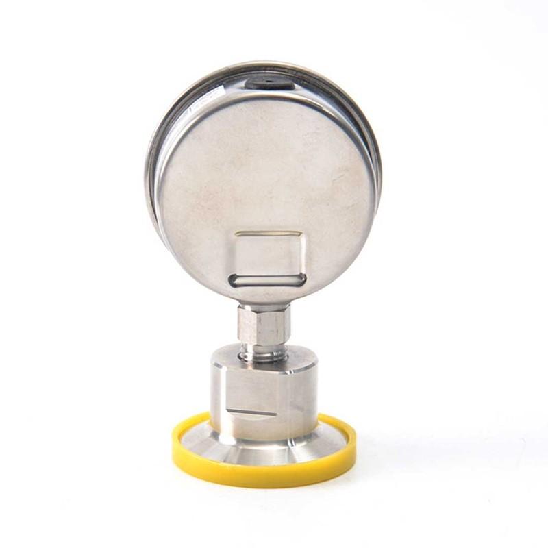 0-600 bar Diaphragm SS 316L Manometer Tri Clamp 1.5" Diameter 60mm Accuracy 2.5%FS Sanitary Pressure Gauge SS316