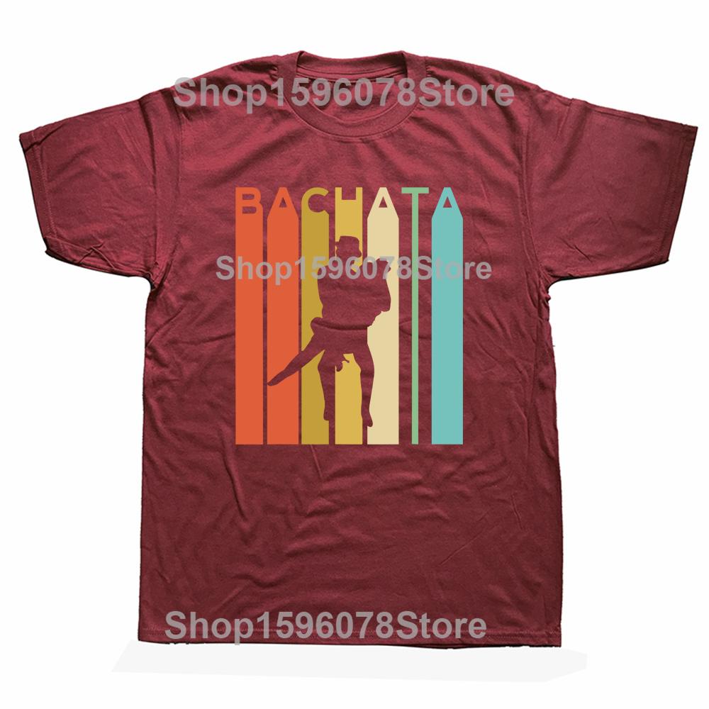 Zábavná Bachata Latina Taneční Párty Salsa Trička Grafická Bavlněná Krátký Rukáv Narozeninové Dárky Letní Styl Tričko Pánské Oblečení