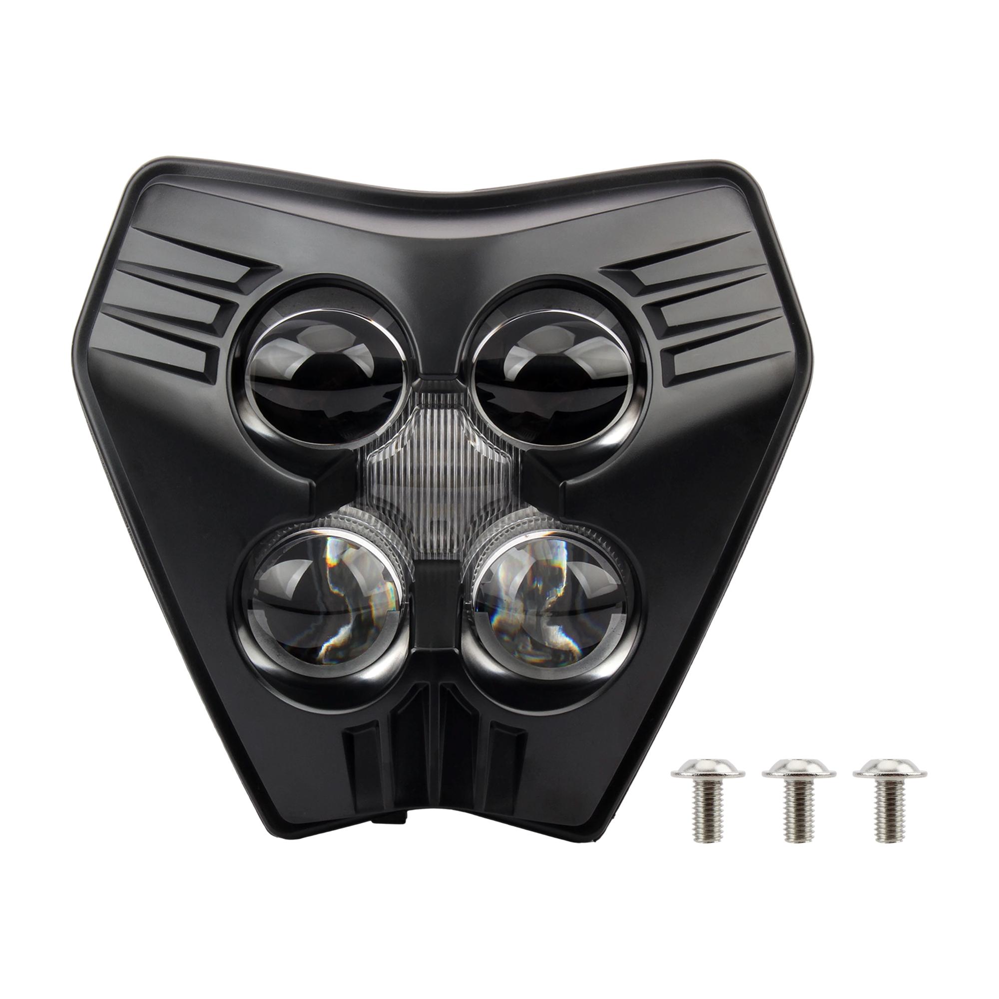 

Светодиодный фитиль для мотоциклетной фары KTM EXC EXC-F XC XCW SX SXW SXF 125-500 2026 2026 Запчасти для питбайка Эндуро Мотокросс Фара чёрный