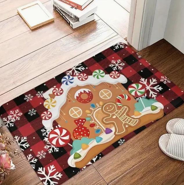 1pc Christmas Dwarf Welcome Door Mat Is A Wonderful Christmas Gift Mat That Perfect for Home and Christmas Decoration Doorways