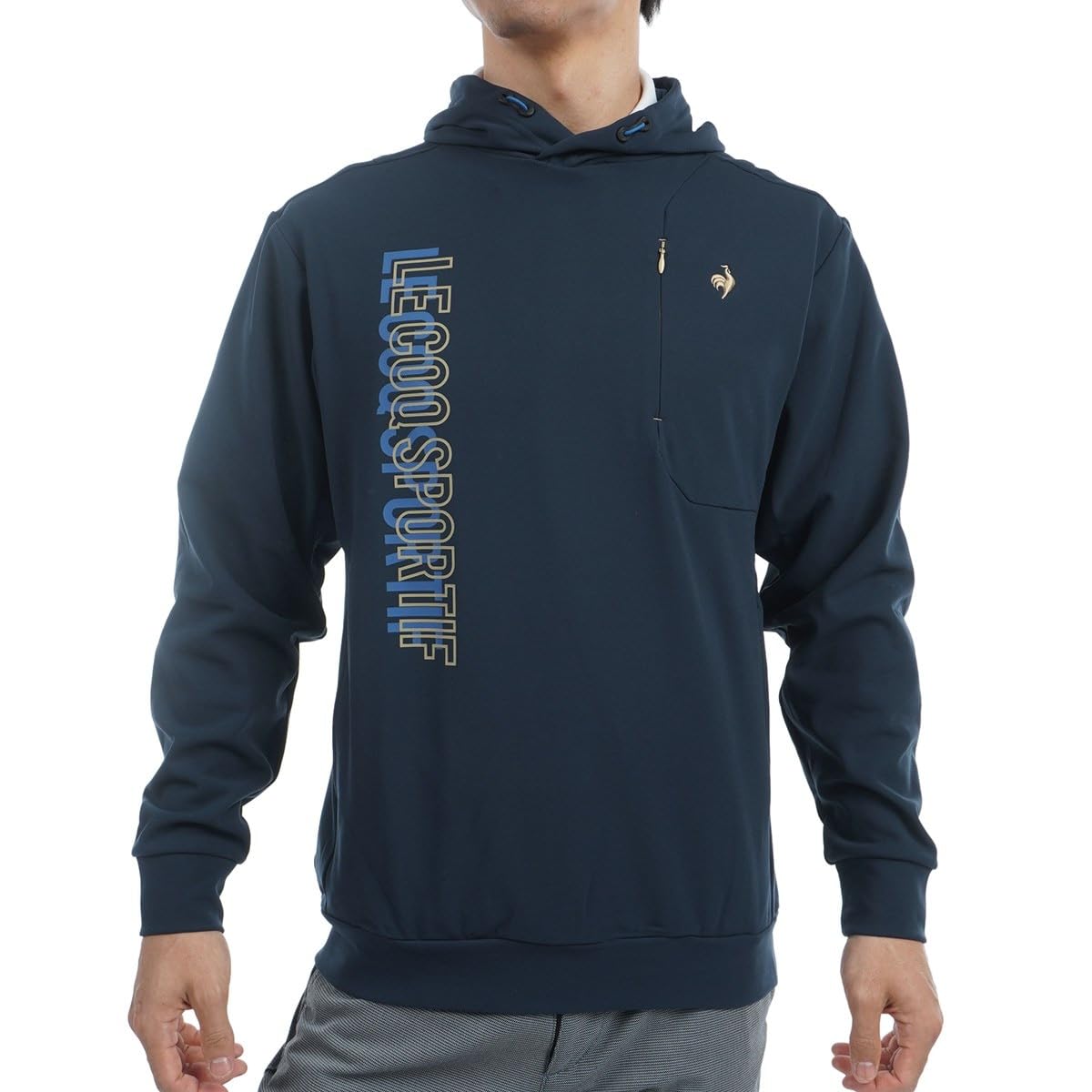 

Coq Sportif Hooded Trainer Hooded Pullover Hoodie Casual Golf LG4FSW00M NV00 [Le Golf] [Stretch Forcer] Men s (Navy)