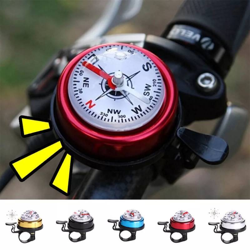 Bike Colored Bicycle Ring Bell Cycling Compass Riding Accessories Tool Durable