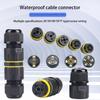 1Pcs Outdoor 2 Way Electrical Cable Wire Connector For Wiring Accessories M16 M20 M25 2/3/4/5/6Pin Ip68 Waterproof Junction Box