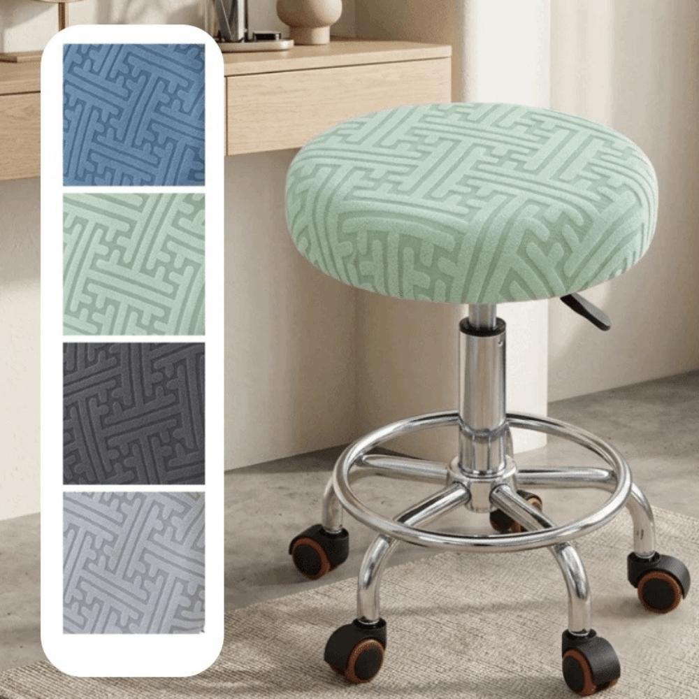 Soft Bar Round Stool Cover Breathable Seat Protector Easy Care Chair Slipcover Home Use
