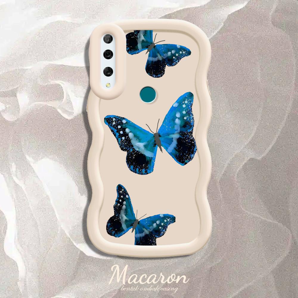 

Окрашенный узор Big Wave Edge Мягкий силиконовый материал Macaron чехол для телефона противоударный защитный резиновый чехол для iPhone Huawei Honor Infinix Tecno Tecno Camon 20 Pro белый