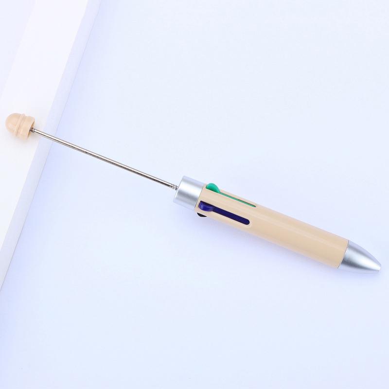 

Diy Creative Business Четырехцветная сменная ручка с бусинами Симпатичные шариковые ручки с бусинами Головоломка Многоцветная бижутерия Шариковая ручка с бусинами