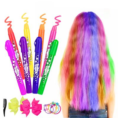 Etereauty Hair Chalk Set Rainbow Temporary Non Toxic Hair Color