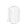 VEROMODA Women's Stand Collar Bow Tie Shirt