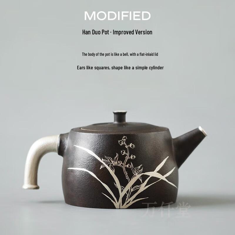 Edenus Jingdezhen Handuo Ceramic Teapot