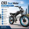 C93 E-Bike 2000W48V23AH Bateria Mountain aldault Bicicleta Elétrica 20 * Polegadas Fat fire Motocicleta e-Bike