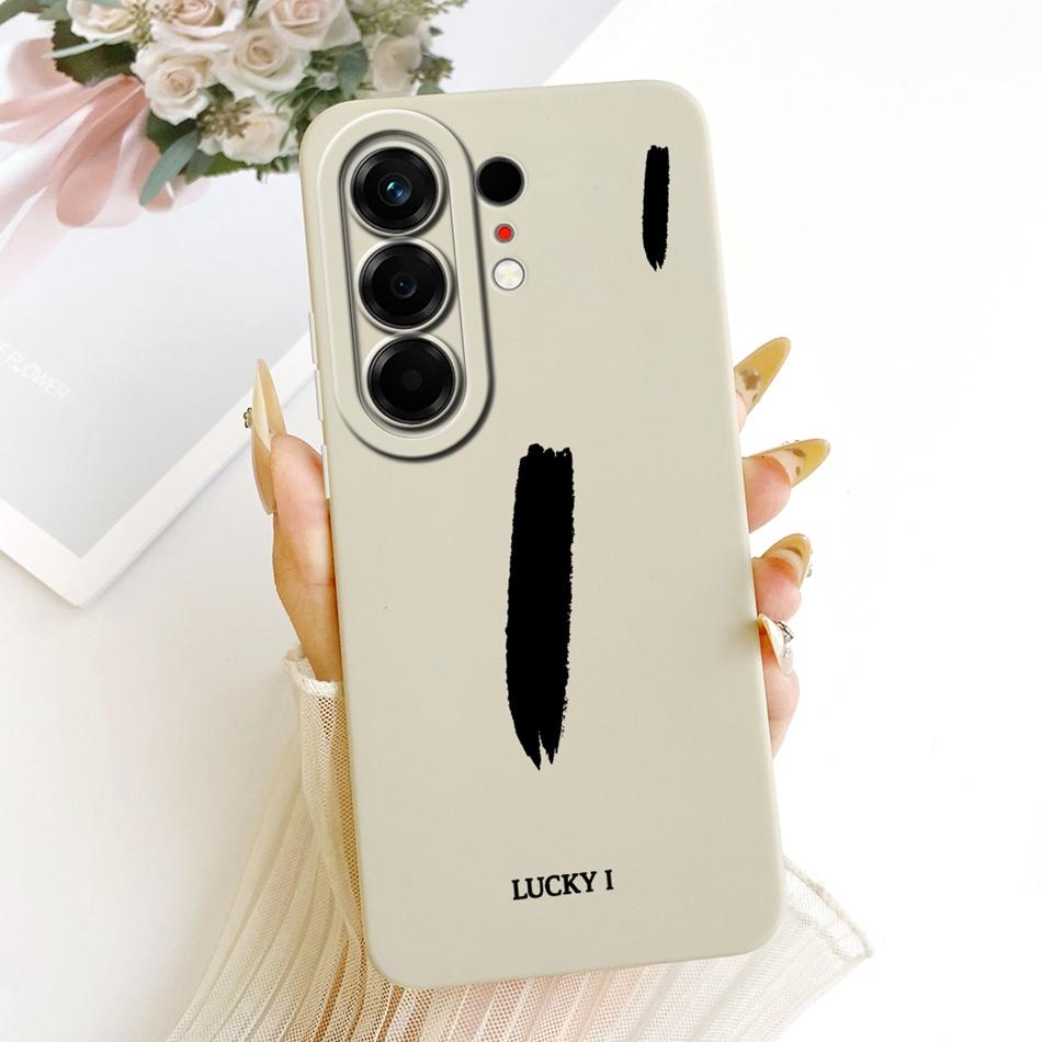 For Tecno Camon 50 4G Lucky Initial Letter Phone Case For Tecno Camon50 4G CN5 Soft Silicone Shockproof Cases Bumpers