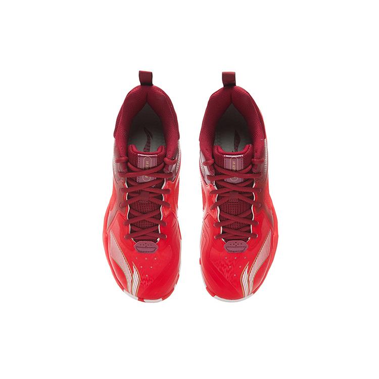 New LiNing Ranger6 LITE Cushioned Slip Resistant Abrasion Resistant Low Top Badminton Shoes Unisex Red AYTS012-2