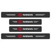 4Pcs/Set Car Scuff Plate Carbon Fiber Sticker Door Threshold Protector For Nissan Nismo Tiida Sylphy Teana Almera Qashqai J10 J11