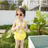 Korean Style Cartoon Cute Girls' Quick-Dry One-Piece Swimsuit for Kids