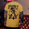 New Men's Summer Personalized  Trendy Element Hipster Fallow Short Sleeved Custom Tshirt for Men's Short Sleeved Top Comfortable
