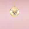 Personalized Necklace Open And Close Tiger Album Zircon Pendant Necklace Collarbone Chain Electroplated Gold Color Retention