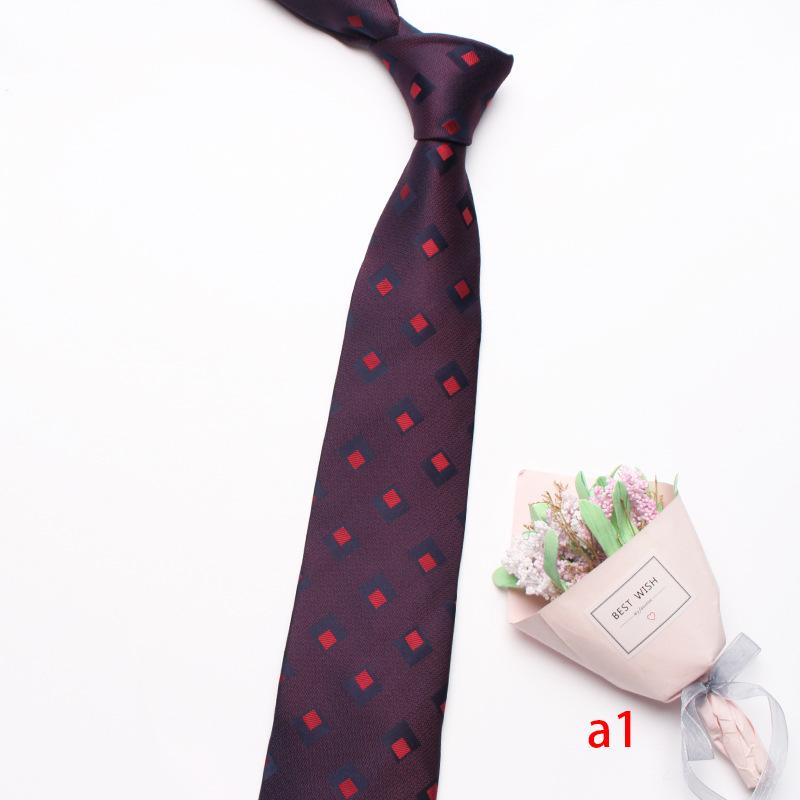 Business Dress Suit Tie Men'S Polyester Red Wedding Tie