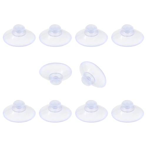 Qjaiune Glass Table Suction Cups, 10-Pack - 20mm Rubber Suction Cups, Anti-Collision Desk Suction Pads