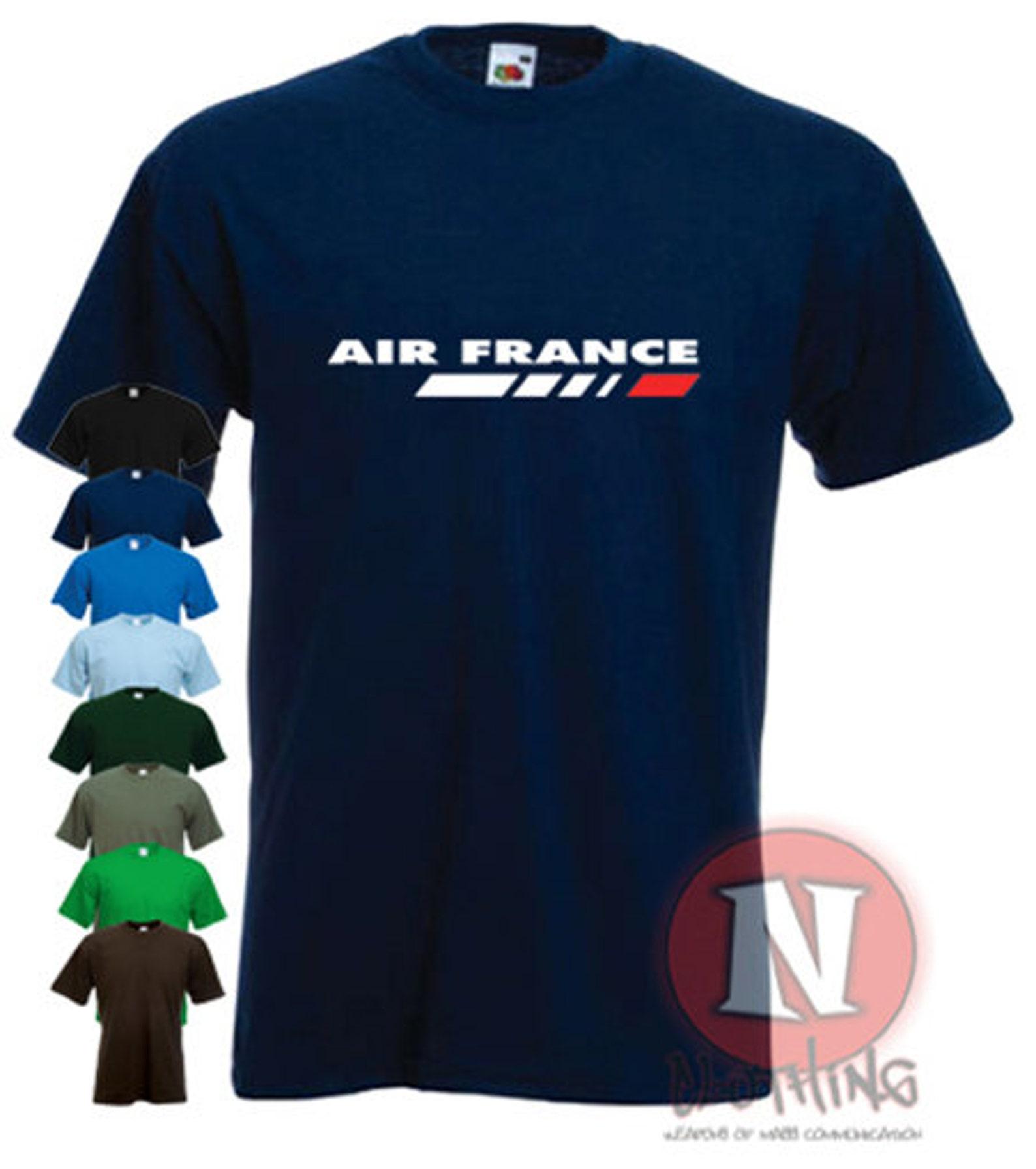 Air France Retro Logo T-Shirt, Airline Lover Gift XL