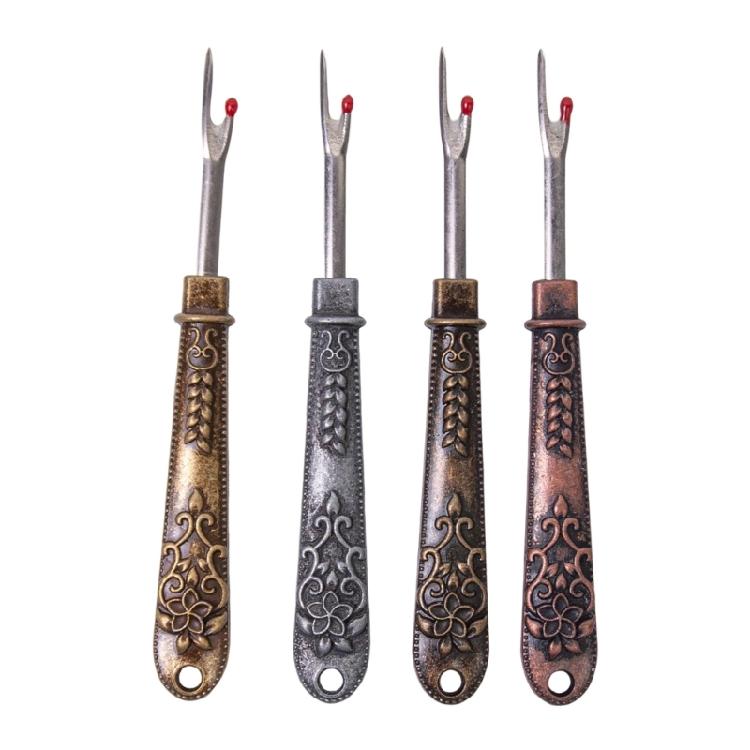 2Pcs Seam Rippers Sewing Positioning Tape Set Stainless Steel Thread Unpicker Thread Remover Tool for Embroidery Sewing