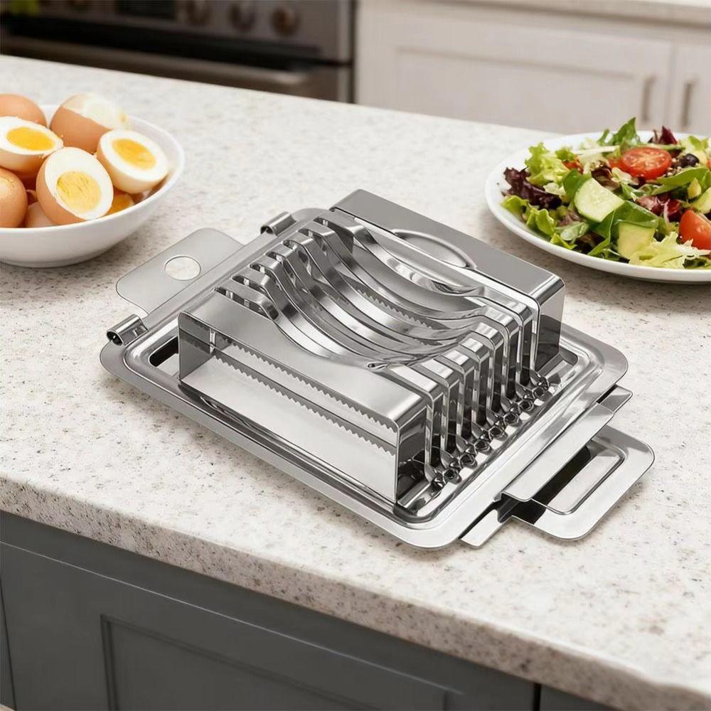 Manual Cutting Fruit Cutter Heavy Duty Metal Sectioner Cutter Mold Boiled Egg Slicer  Household