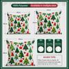 Cartoon Christmas Theme Pillowcase Printed Polyester 40/45/50Cm Throw Pillowcover Decorative Sofa Cushion Pillowslip Home Decor